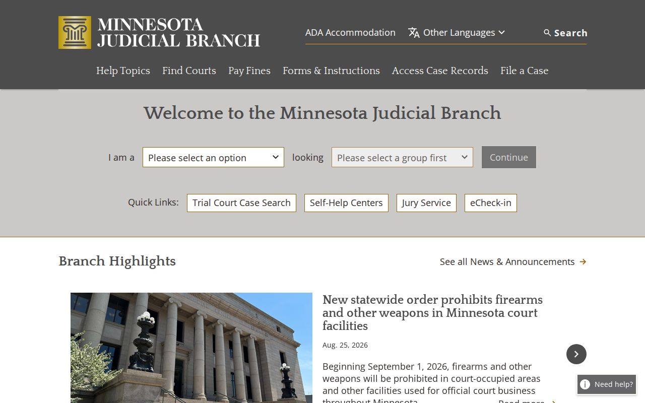 Wadena County court docket Minnesota Judicial Branch