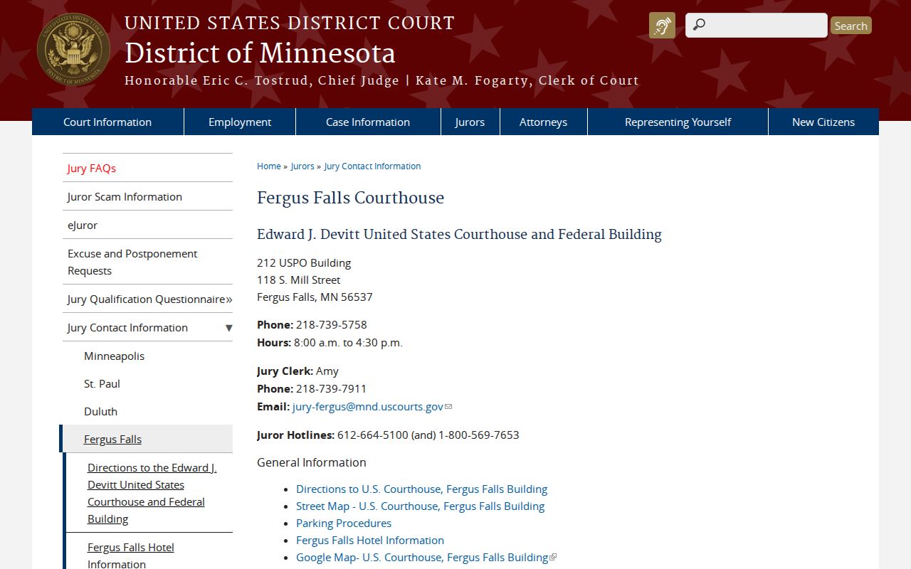 Wadena court docket federal court distinction