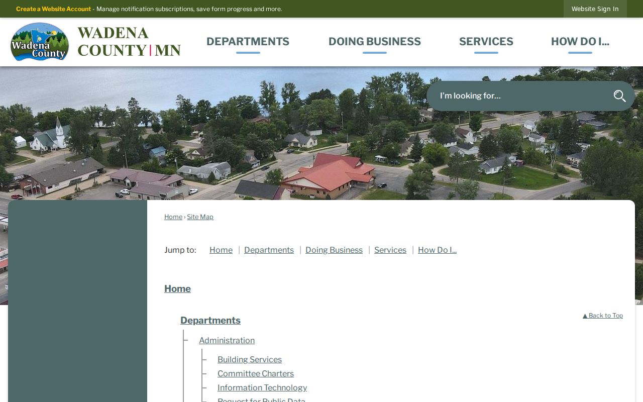 Wadena court docket county sitemap